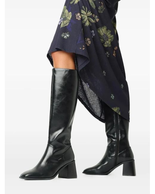 Mexx Black 70Mm Maya Block-Heel Knee-High Boots