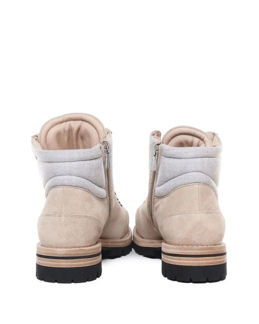 Eleventy Natural Utility Ankle Boots for men