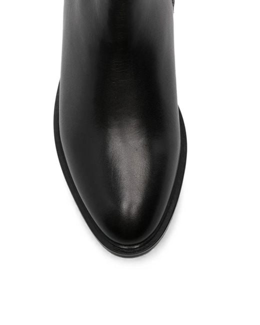 SERGIO MORETTI FIRENZE Black Side-Zip Boots