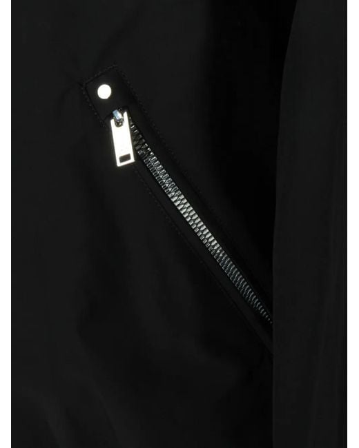 Moose Knuckles Black Hooded Zip Jacket