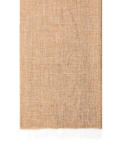 Max Mara Natural Linen Scarf