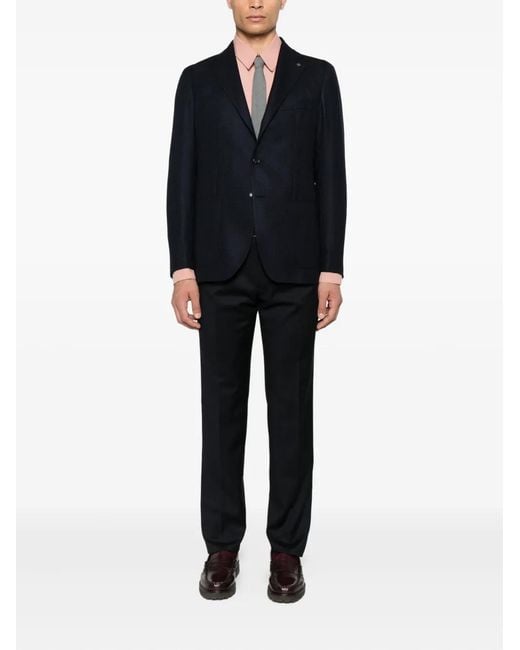 Tagliatore Blue Two-Button Blazer for men