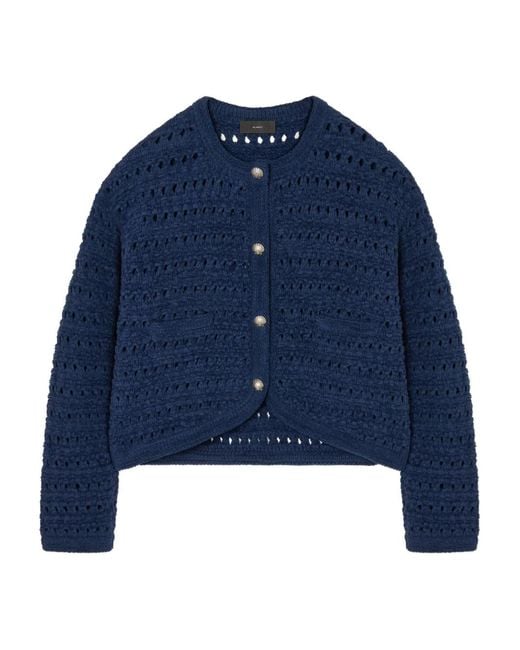 Alanui Blue The Breath Of The Lagoon Buttoned Jacket