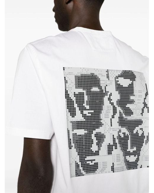メンズ C P Company グラフィック Tシャツ White