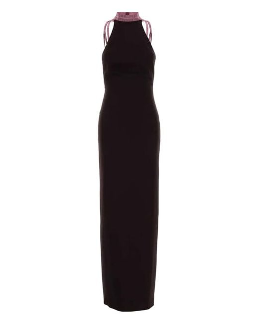 The Attico Purple Dress With American Neckline