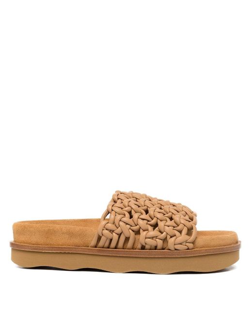 claquettes chloe beige