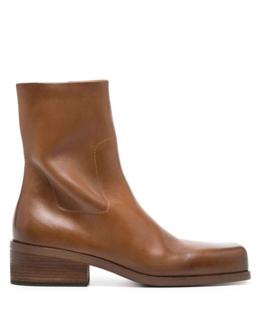 Marsèll Brown Cassello 50mm Leather Boots for men