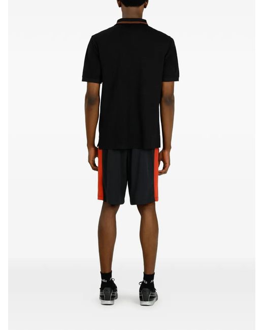 Ahluwalia Black Radha Zip-Fastening Polo Shirt for men