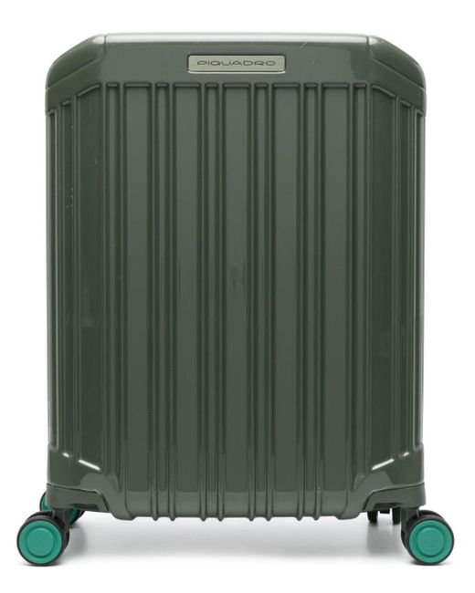 Piquadro Green Four-wheels Cabin Suitcase for men