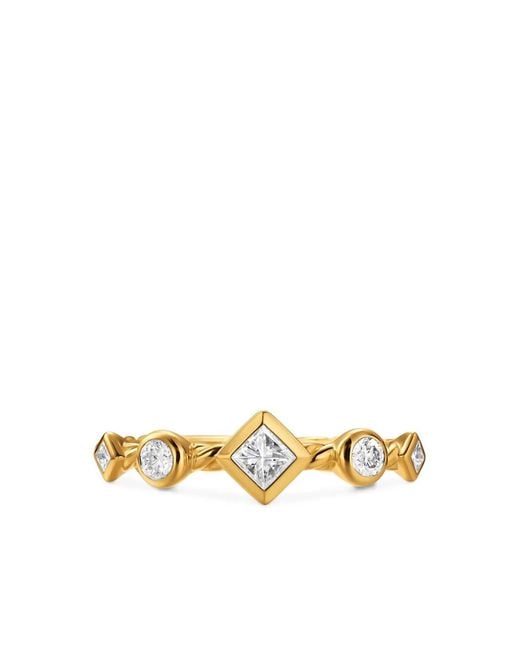 David Yurman Metallic 18K Petite Modern Renaissance Diamond Ring
