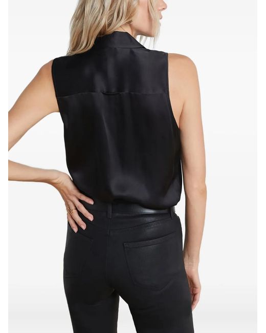 L'Agence Black Sleeveless Blouse