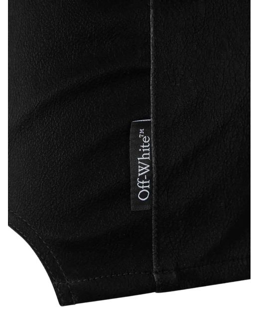 Off-White c/o Virgil Abloh Black Cut-Out-Detail Mini Skirt
