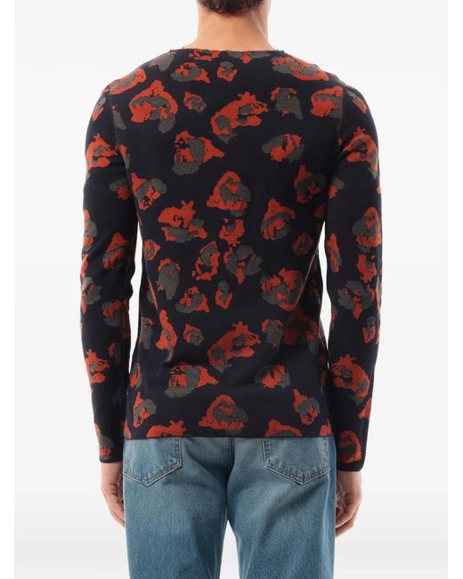 Jersey Con Borde Sin Rematar Lanvin de hombre de color Black