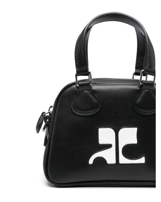 Courreges Black Reedition Bowling Bag