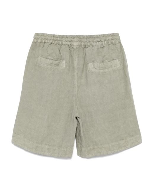 Eleventy Gray Linen Shorts for men