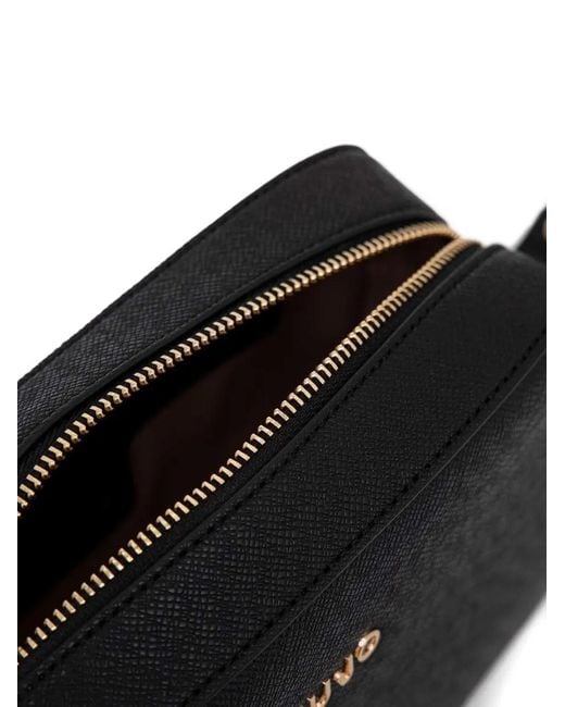 Liu Jo Black Logo-Lettering Crossbody Bag