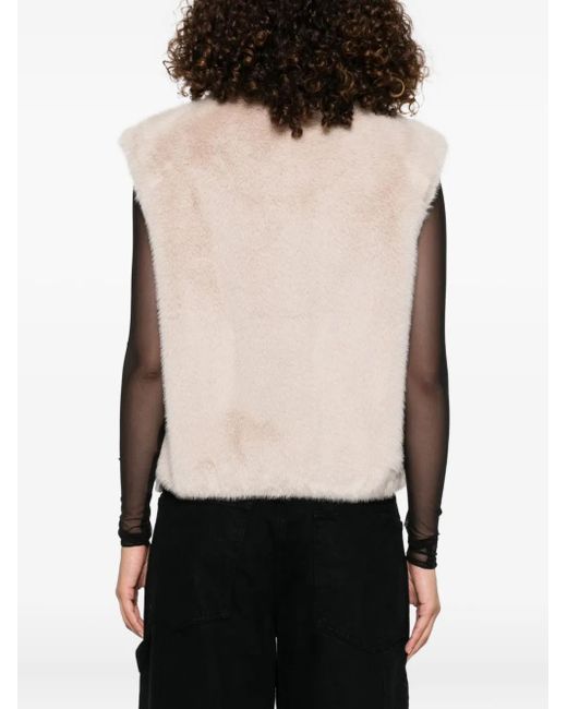 Herno Natural Weste aus Faux Fur