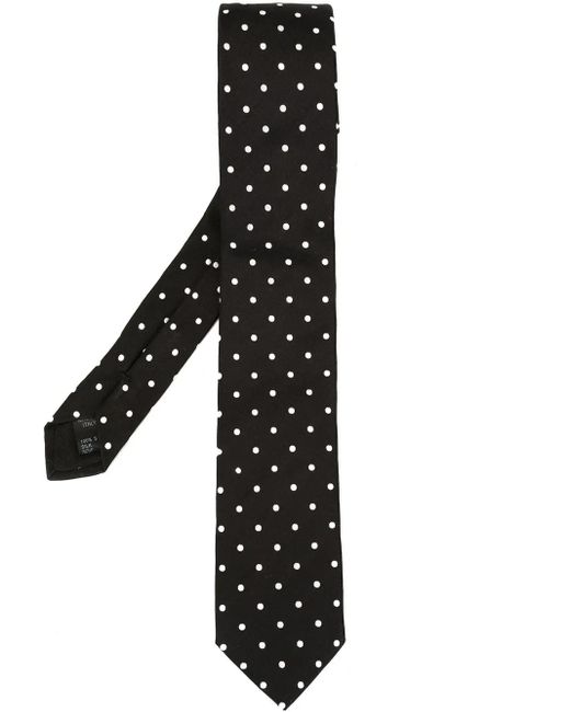 Dolce & Gabbana Black Jacquard Silk Tie for men