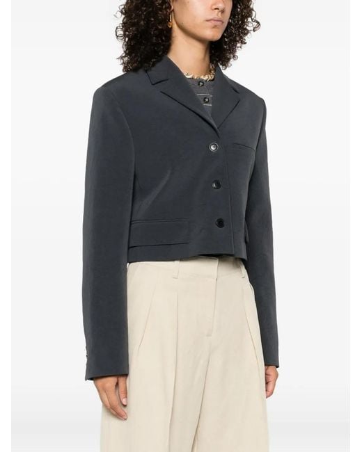Nanushka Blue Three-Button Blazer