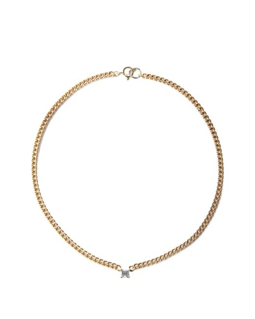 NORMA JEWELLERY Metallic Aquamarine Square-Cut Necklace