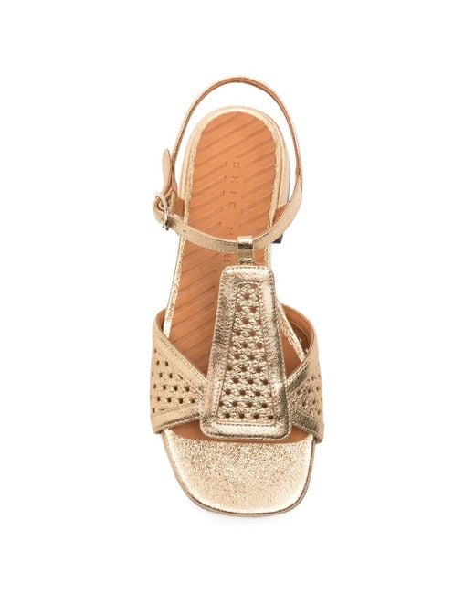 Chie Mihara Natural Perforated Tuchica Sandals