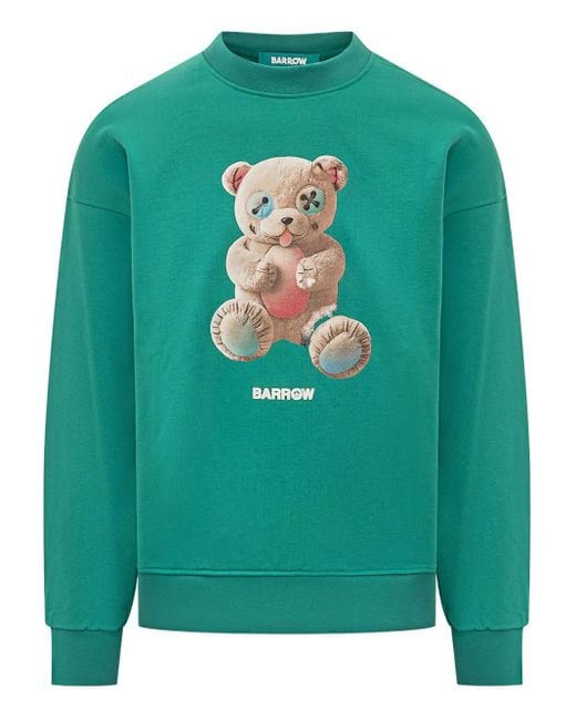 メンズ Barrow プリント スウェットシャツ Green