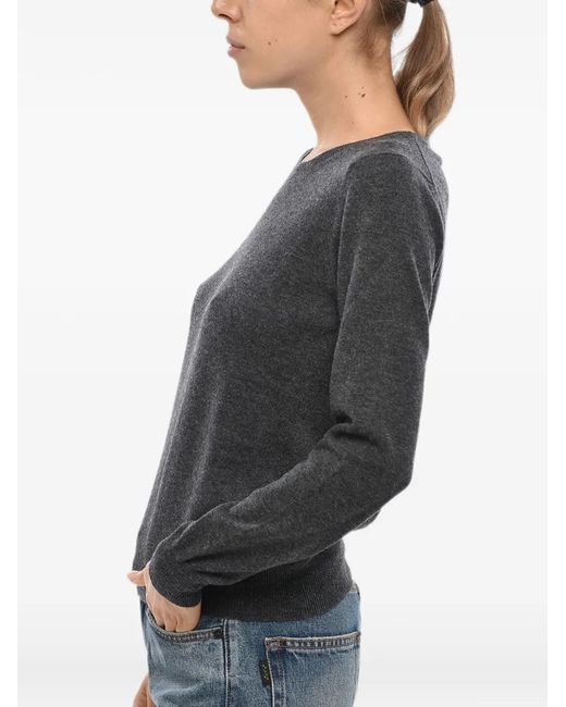 Malo Gray Crew-Neck Sweater