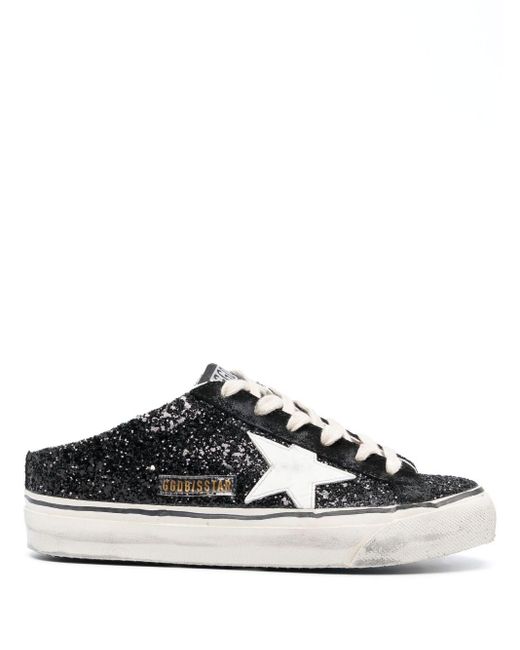 Golden Goose Deluxe Brand Black Super-Star Sabot Mule Sneakers