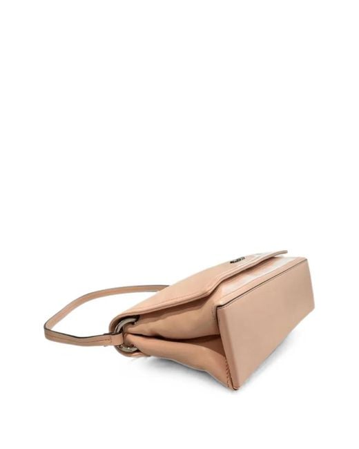 Twinset Natural Logo-Plaque Shoulder Bag