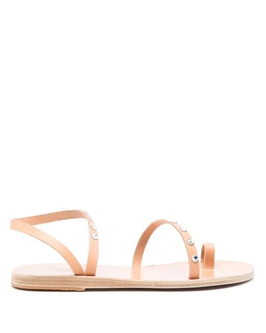 Ancient Greek Sandals Pink Eleftheria Leather Sandals