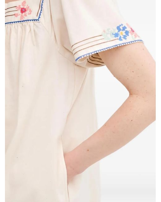 Levi's White Ambre Square-Neck Mini Dress