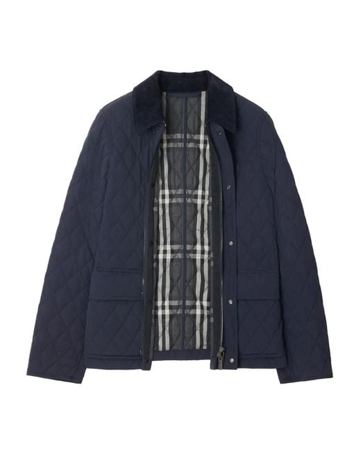 Burberry Blue Quilted Jacket