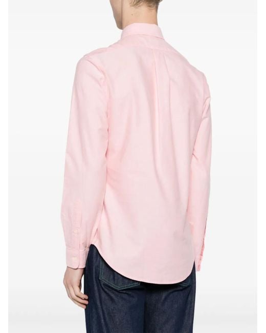 Polo Ralph Lauren Pink Slim-Fit Cotton Oxford Shirt for men