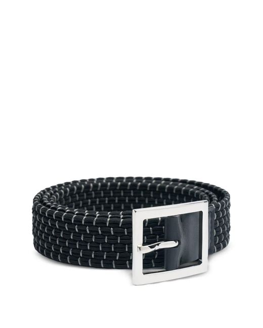 Amiri Black Braided Skater Belt for men