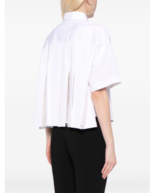 Sacai White Flap-pocket Cotton Shirt