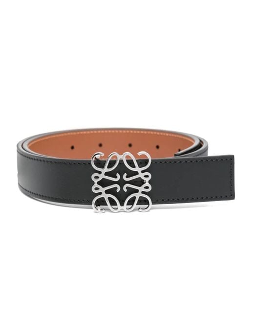 Loewe Multicolor Anagram Reversbile Leather Belt