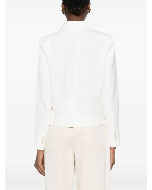 P.A.R.O.S.H. White Patch-Pocket Jacket