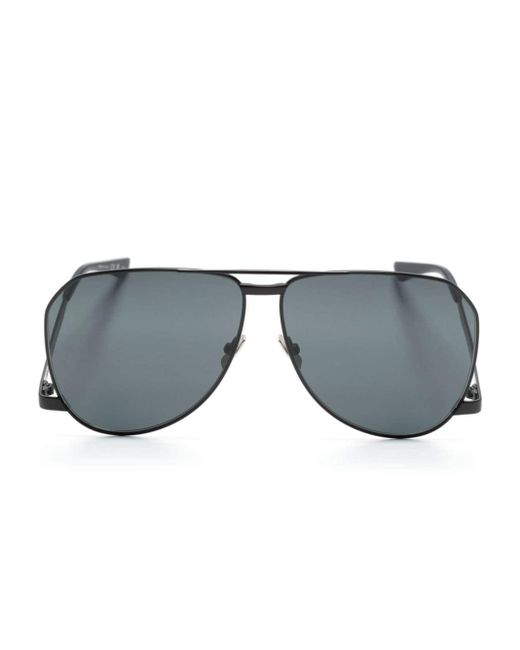Saint Laurent Gray Sl 690 Pilot-frame Sunglasses