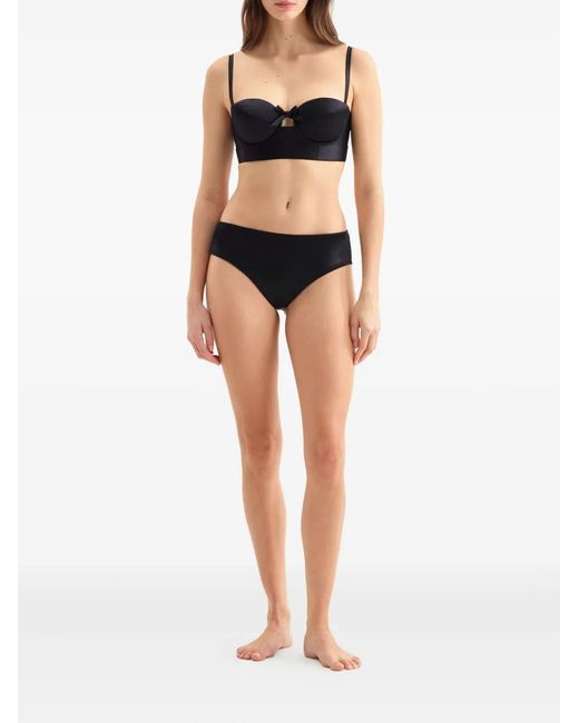 Eres Black Greta Bow-Detail Bra