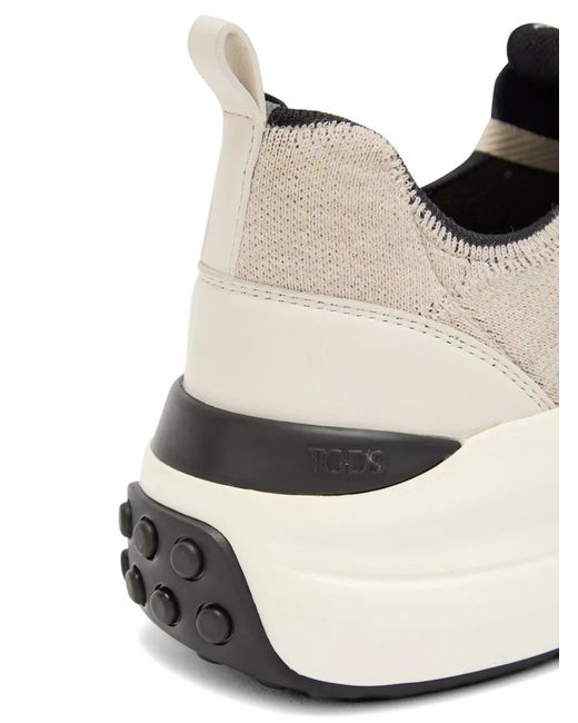 Tod's White Logo-Detail Sneakers