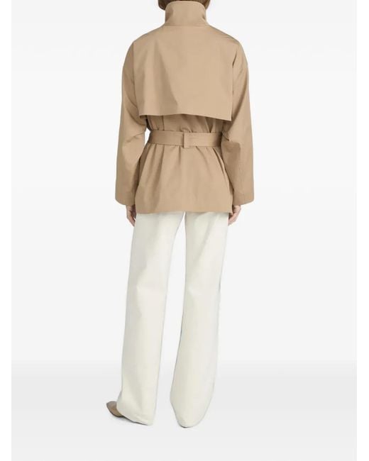FRAME Natural Belted Storm-Flap Jacket
