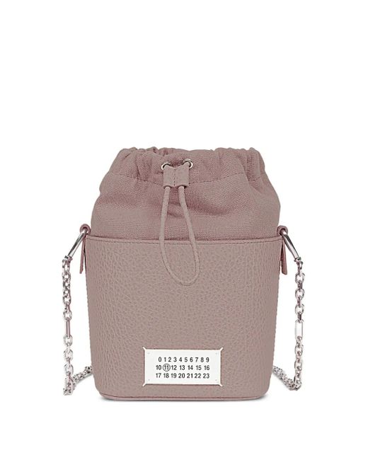 Maison Margiela Pink Small 5Ac Drawstring Bucket Bag