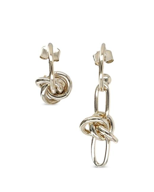 Justine Clenquet Metallic Boucles D'Oreilles Daria À Design Asymétrique