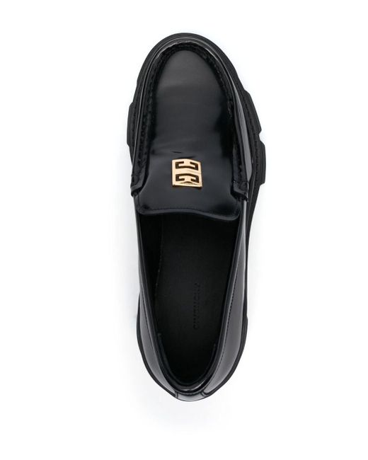 Givenchy Black Loafer mit Logo-Schild