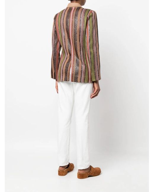Blazer A Rayas BENJAMIN BENMOYAL de color Brown
