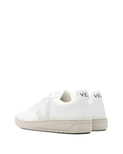 Veja White V-10 Cwl Leather Sneakers for men