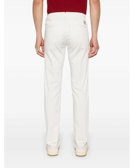 Jacob Cohen White Logo-Plaque Jeans for men