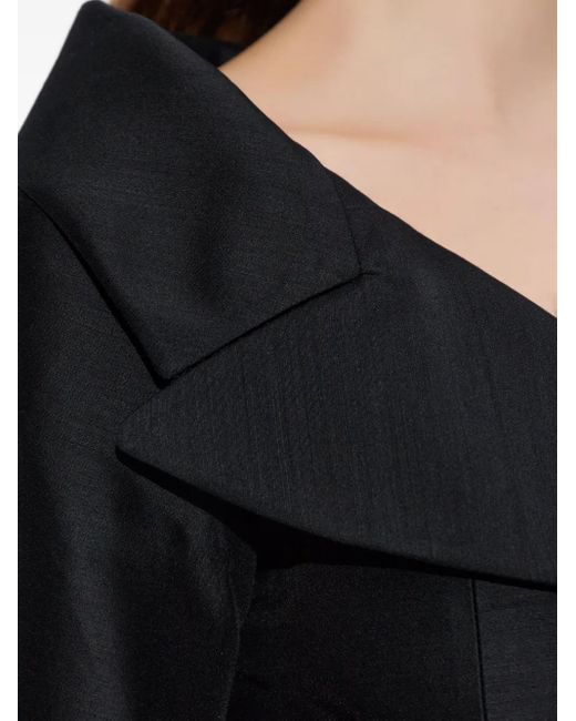 DSquared² Black Belted Virgin-Wool Jacket