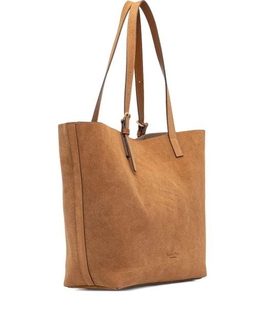 Marc O' Polo Brown Große Tote Bag Mit Schnallen