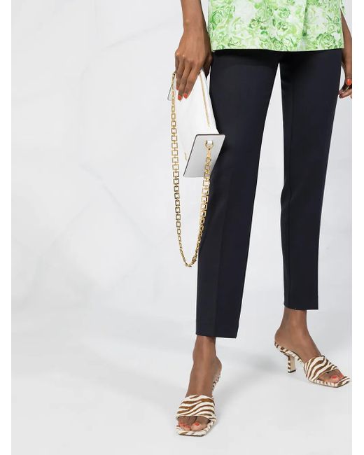P.A.R.O.S.H. Blue Tapered Leg Trousers